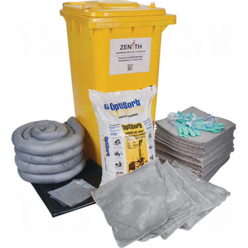 63-Gallon Mobile Spill Kits - Universal Universal Bin 63 US gal. Mobile     