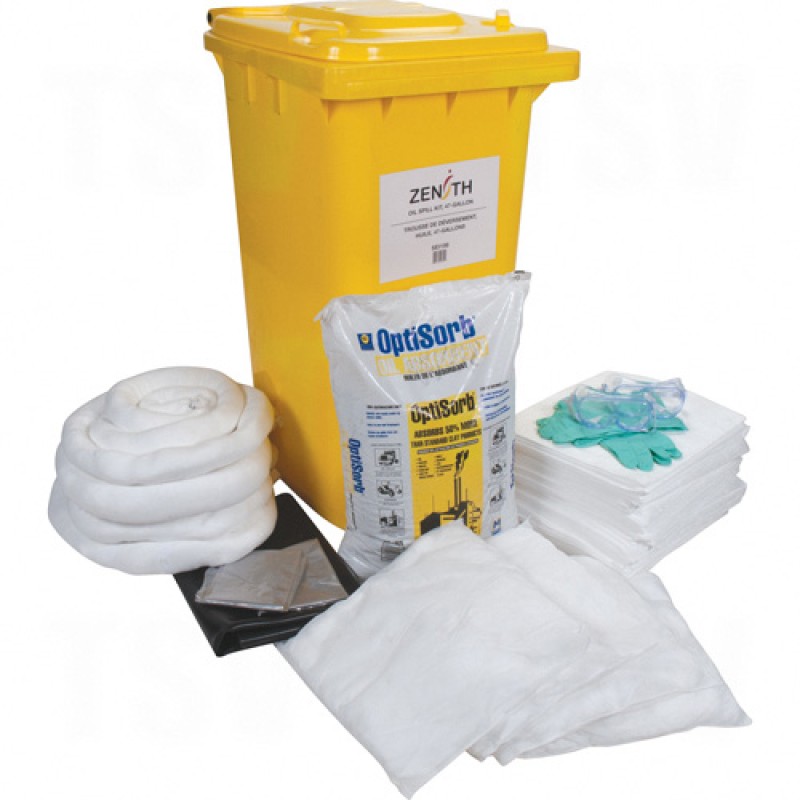 63-Gallon Mobile Spill Kits - Oil Only Bin 63 US gal. Mobile     