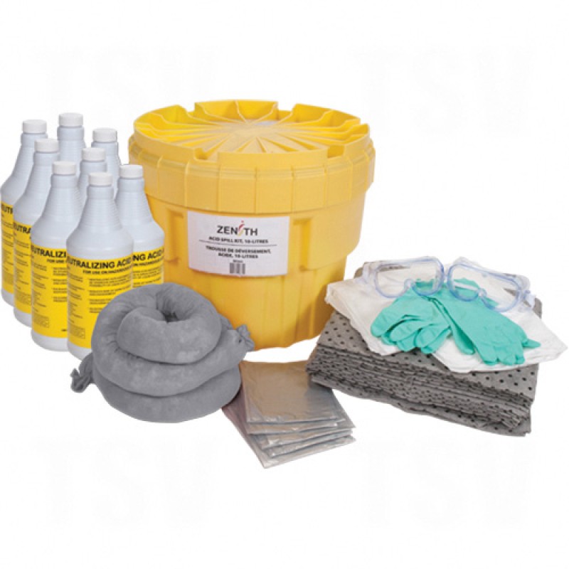 20-Gallon Acid Spill Kits Hazmat Salvage Drum Overpack 20 US gal. Stationary     