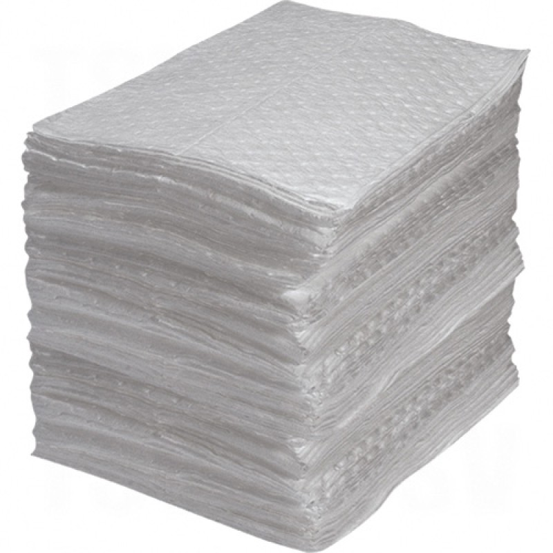 Fine Fibre Sorbent Pads - Industrial Grade - Oil Only Medium 15