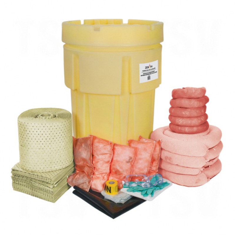 95-Gallon Spill Kits - Hazmat Drum 95 US gal. Stationary     