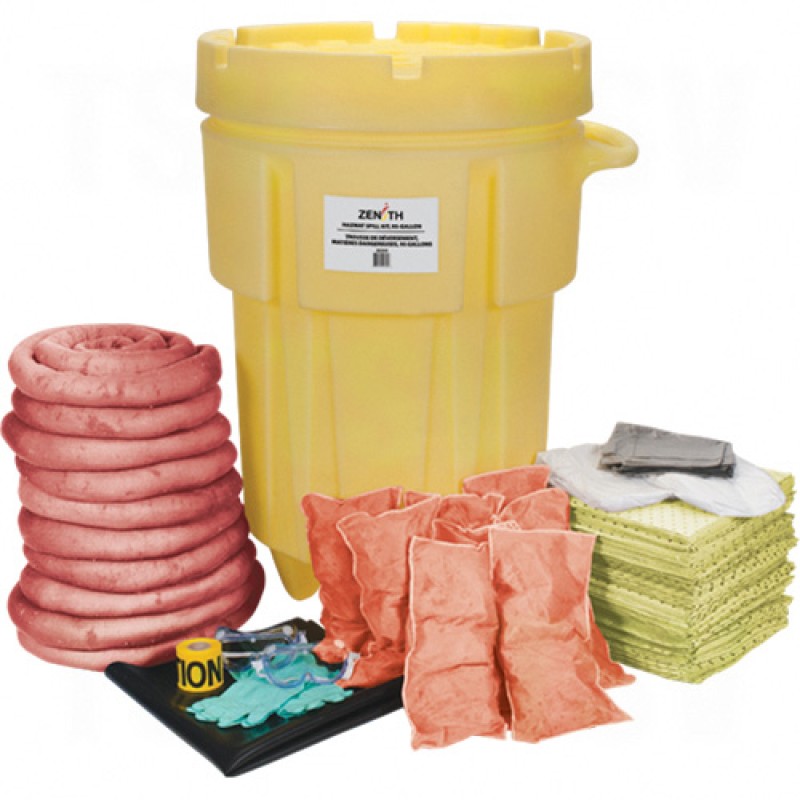 95-Gallon Shop Mobile Spill Kits - Hazmat Salvage Drum Overpack 95 US gal. Mobile     