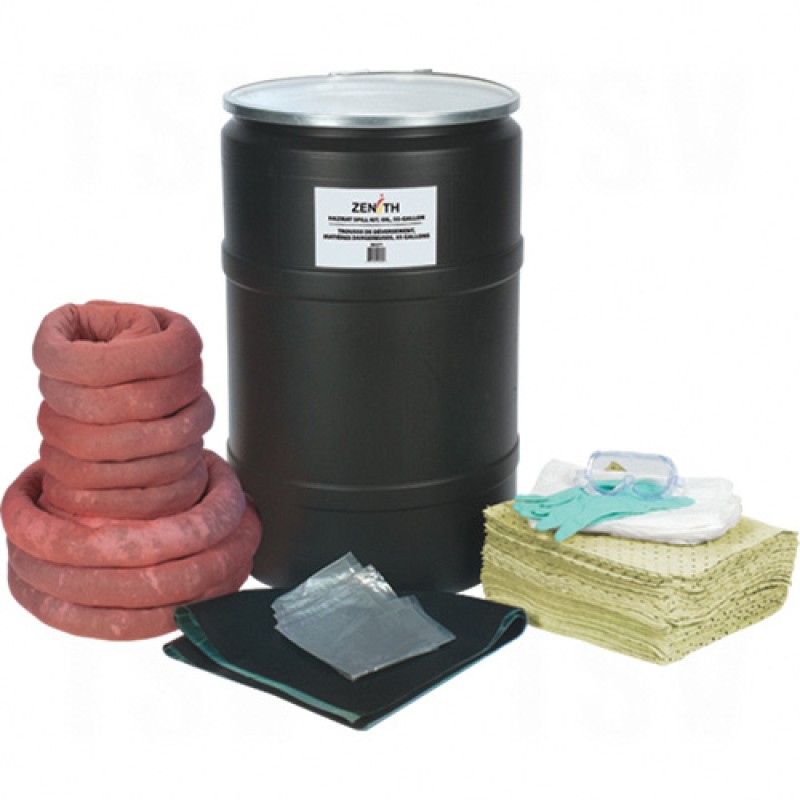 55-Gallon Spill Kits - Hazmat Drum 55 US gal. Stationary     