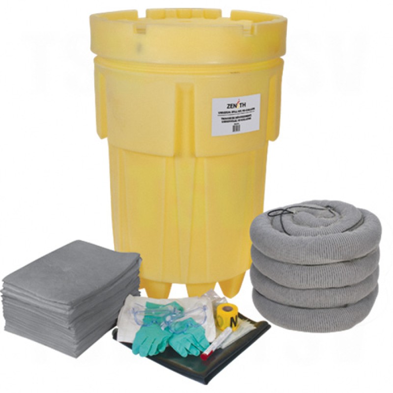 95-Gallon Economy Mobile Spill Kits - Universal Universal Salvage Drum Overpack 95 US gal. Mobile     
