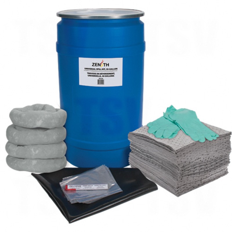 30-Gallon Shop Spill Kits - Universal Universal Drum 30 US gal. Stationary     