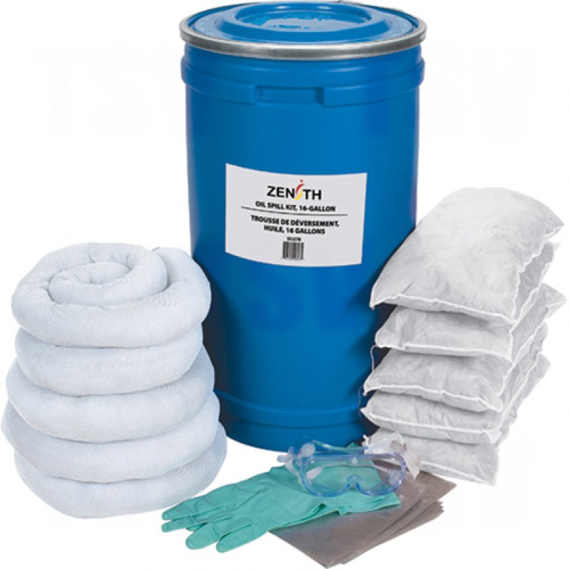 16-Gallon Spill Kits - Oil Only Pail 16 US gal. Stationary     