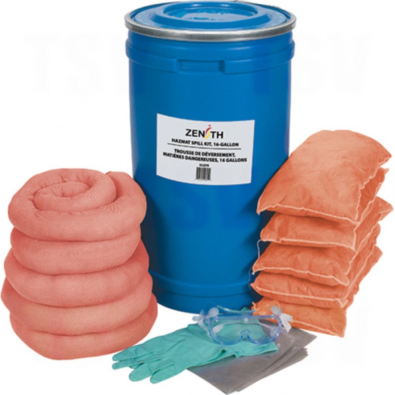 16-Gallon Spill Kits - Hazmat Pail 16 US gal. Stationary     