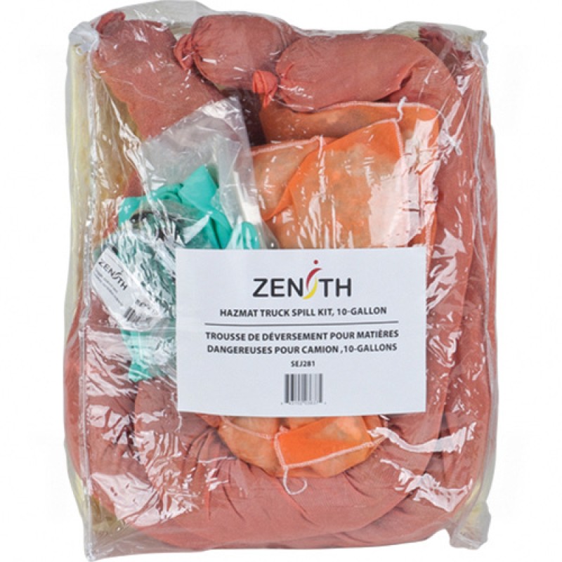 10-Gallon Truck Spill Kits - Hazmat Bag 10 US gal. Portable     