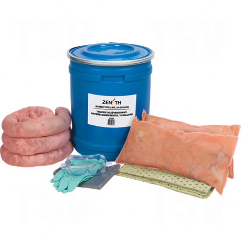 10-Gallon Truck Spill Kits - Hazmat Drum 10 US gal. Stationary     