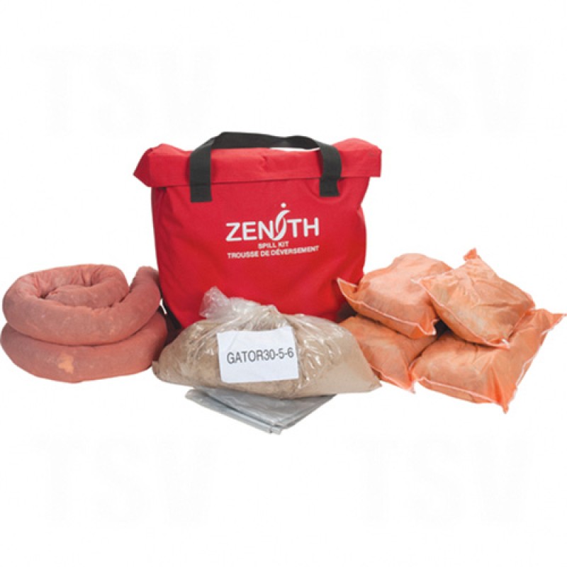 10-Gallon Service Vehicle Spill Kits - Hazmat Bag 10 US gal. Portable     