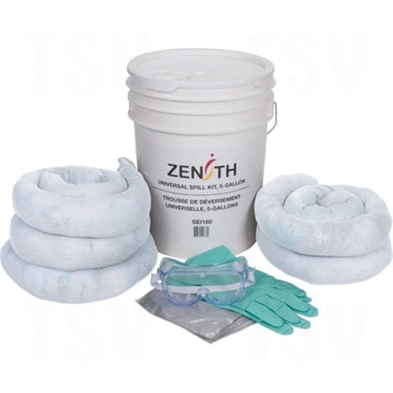 5-Gallon Spill Kits - Oil Only Pail 5 US gal. Portable     