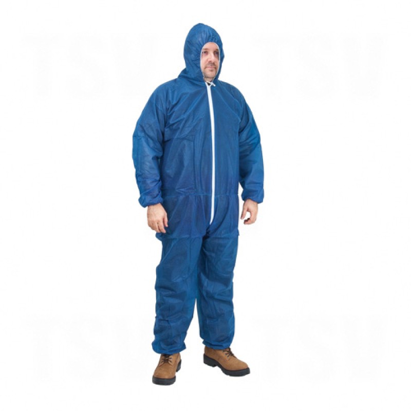 Polypropylene Coveralls Polypropylene Large Blue      