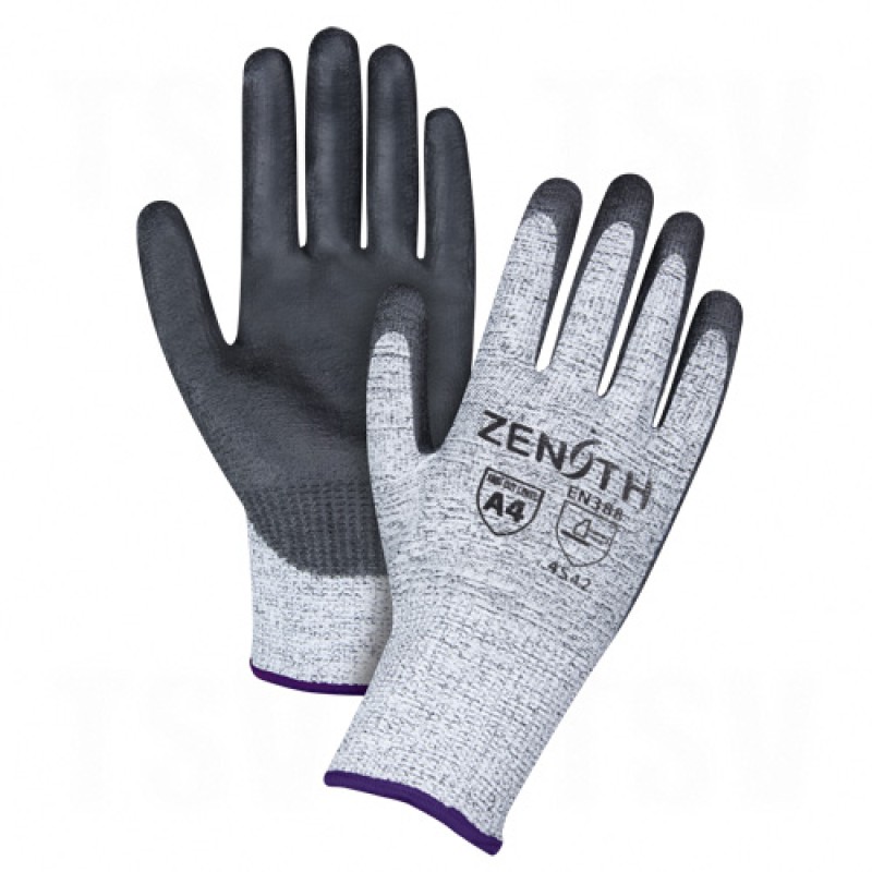 HPPE Polyurethane-Coated Gloves X-Small (6) 13 Gauge HPPE EN 388 Level 5 ANSI/ISEA 105 Level 4 Polyurethane    