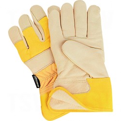 Thinsulate Lined Grain Cowhide Fitters Gloves Large Thinsulate Grain Cowhide Safety Rubberized    