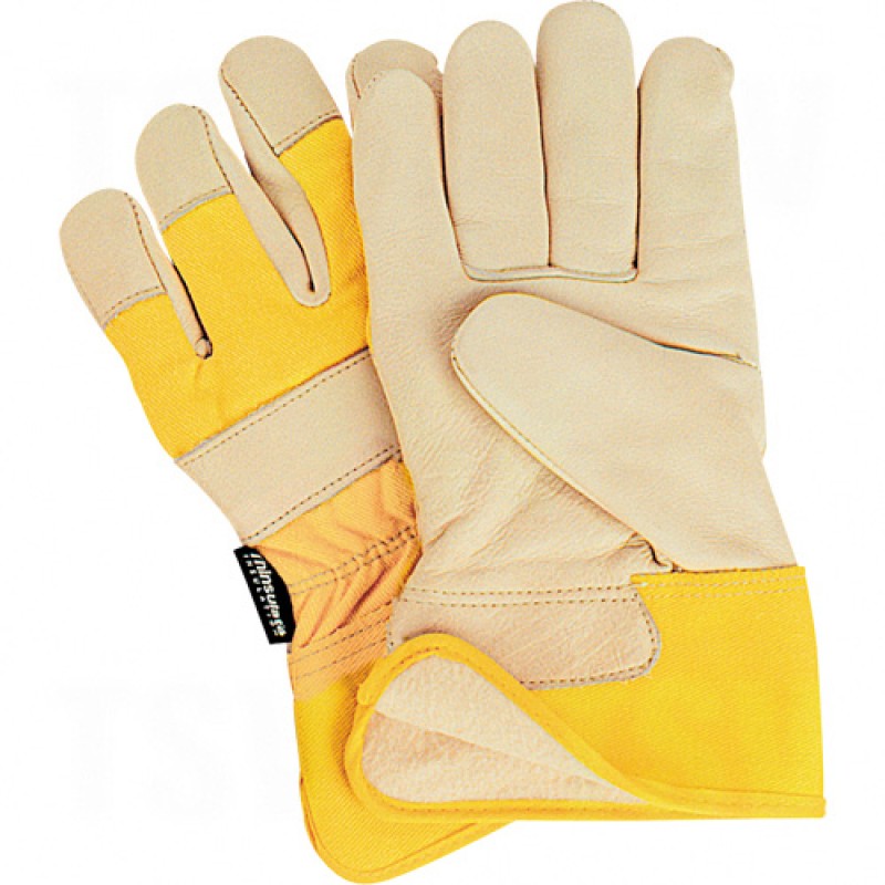 ThinsulateLined Grain Cowhide Fitters Gloves X-Large Thinsulate Grain Cowhide Safety Rubberized    