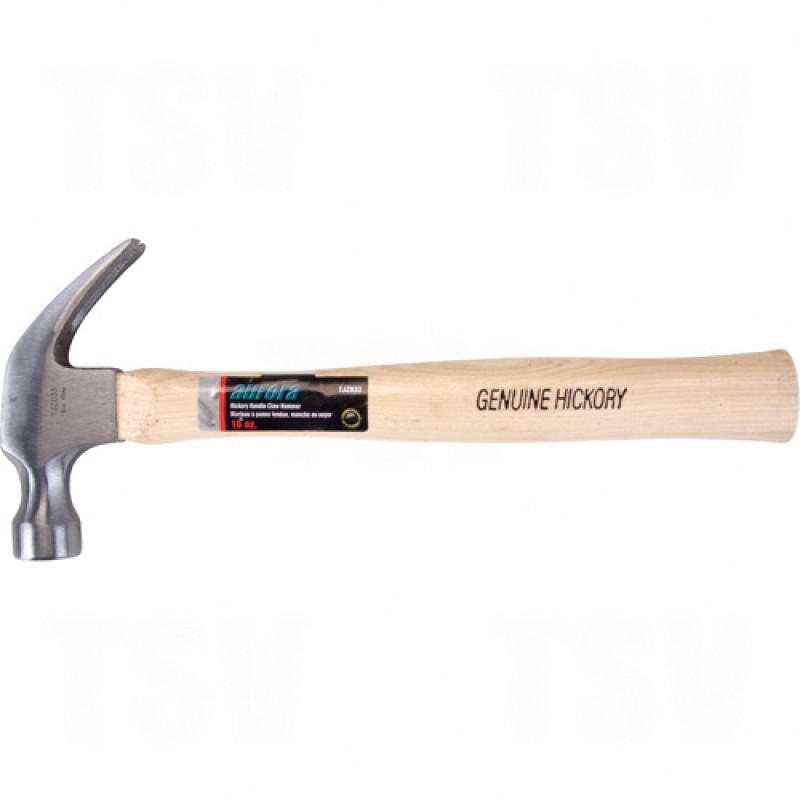 Wood Handle Hammers - Hickory Handle Hammers Head Weight 16 oz. Face  Polished  Wood