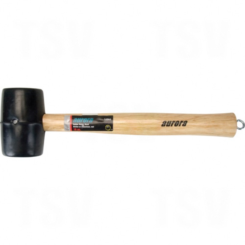Rubber Mallets Head Weight 16 oz. Face  Rubber  Wood