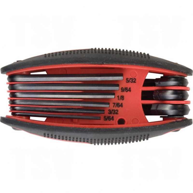 Folding Hex Key Sets - S.A.E. Fold Up No. of Keys 9 Drive Type Imperial