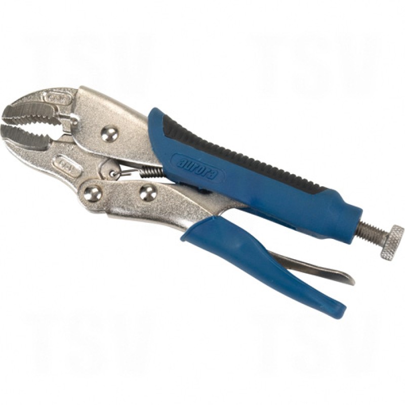 Locking Pliers - Curved Jaws With Wire Cutter O. A. Length 7