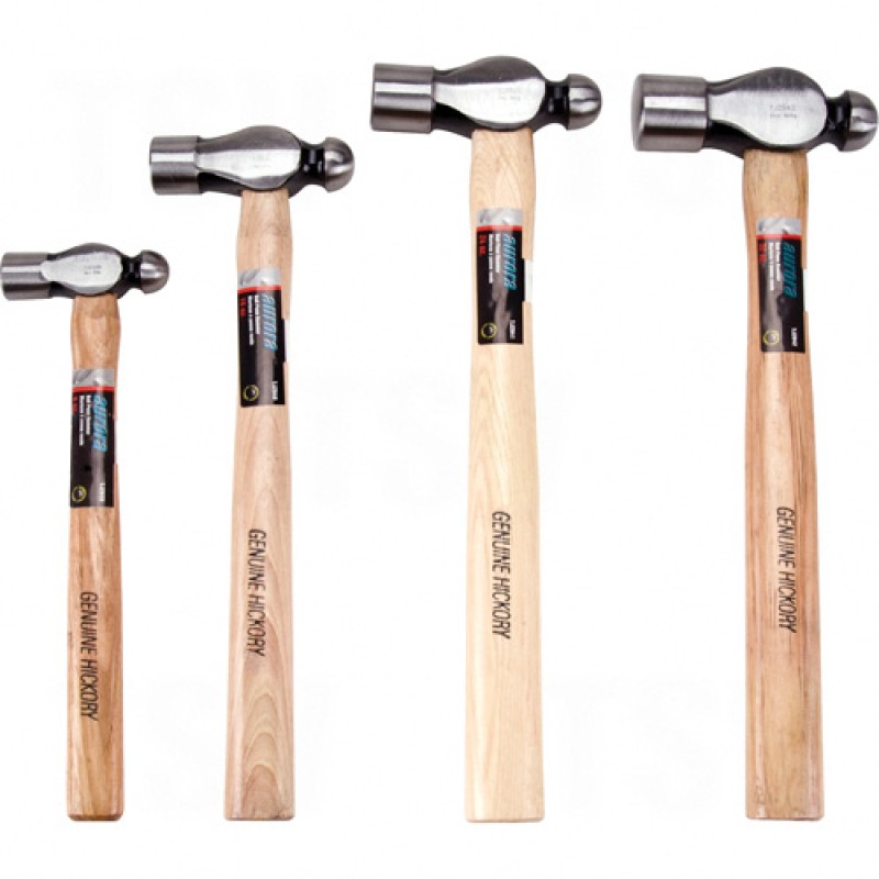 4-Piece Ball Pein Hammer Set  Wood