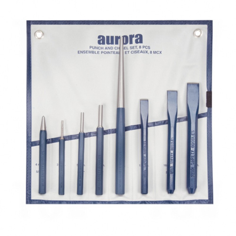 Punch and Chisel Set, 8 Pieces Number of Pieces 8