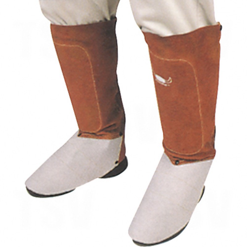Lava Brown Leather Spats