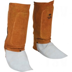 Lava Brown Leather Spats