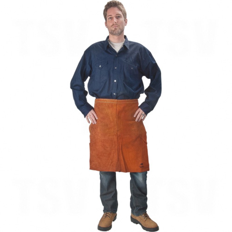 Lava Brown Leather Waist Aprons
