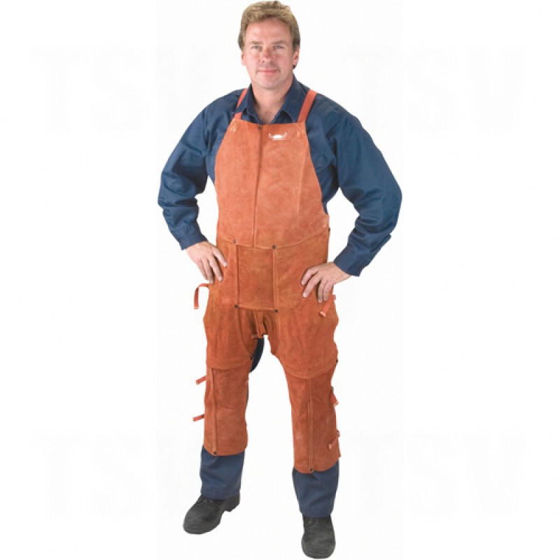 Lava Brown Leather Split Leg Aprons & Chaps