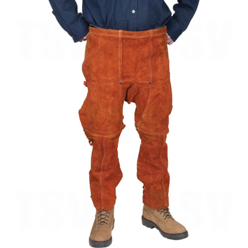 Lava Brown Leather Chaps