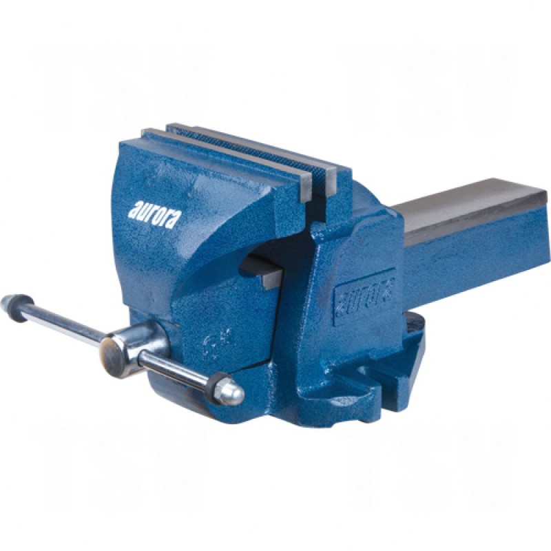 Heavy-Duty Bench Vise 8" Wide 4" Deep Fixed Mount