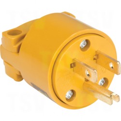 PVC Grounding Plug Nema Configuration 5-15P Body Material Plastic