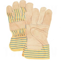 Grain Cowhide Fitters Patch Palm Gloves Large Cotton Grain Cowhide Starched Starched    