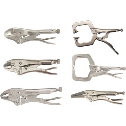 Aurora Tools Locking Plier Set – 6 Pieces (Model TLZ792)