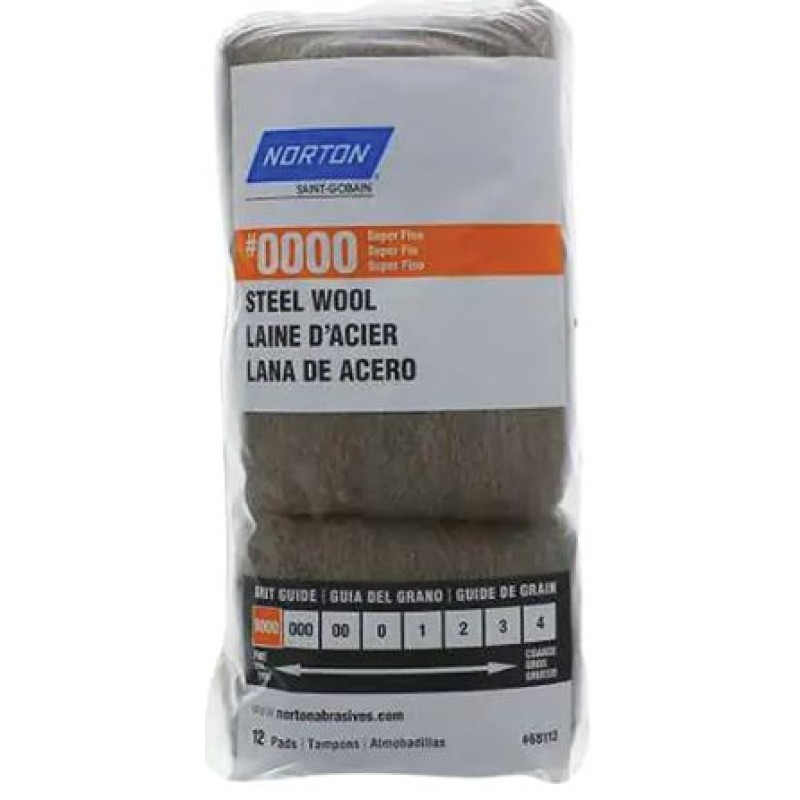 Steel Wool Roll Grade 0000 (12/pk)