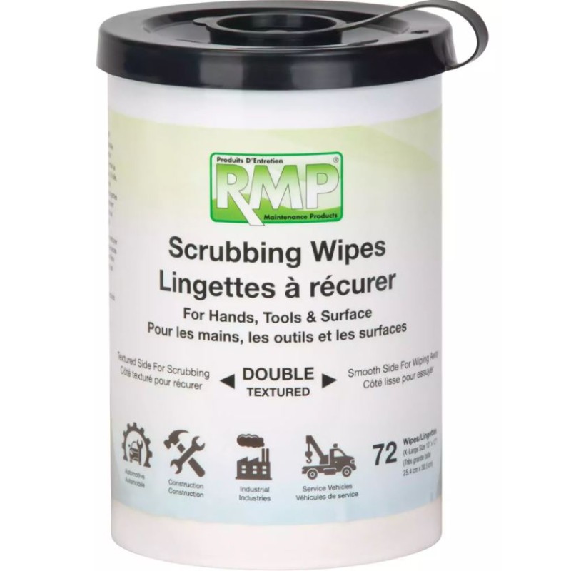 Dual-Texture Heavy-Duty Scrubbing Wipes 72 Wipes 10" x 12"