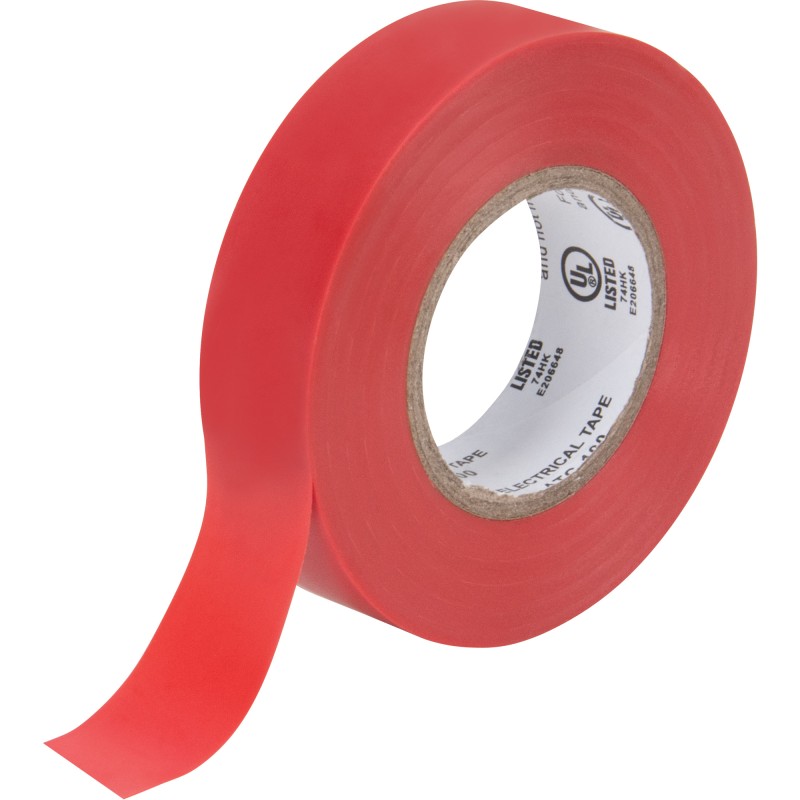 Electrical Tape Width 3/4 Red