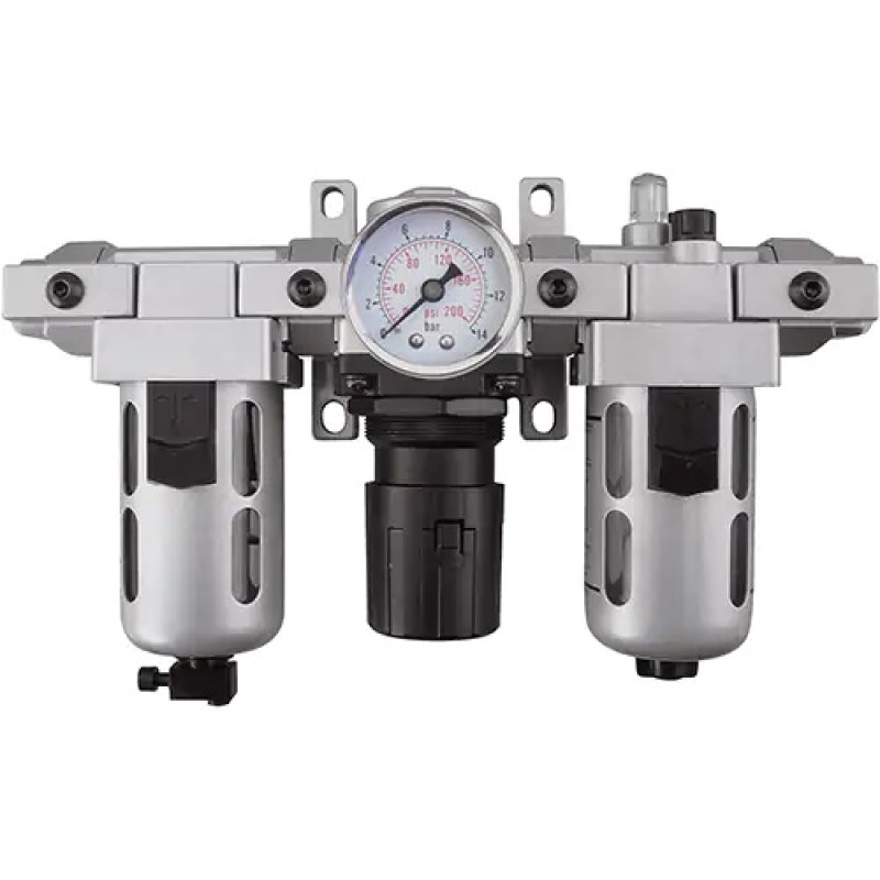 Modular Filter Regulator & Lubricator (Gauge Included) 1/2" NPT