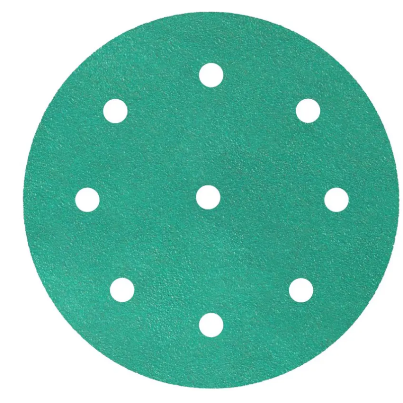 Sanding Disc 5" Diameter With 9 Holes Velcro FP77 Aluminum Oxide 1200 Grit