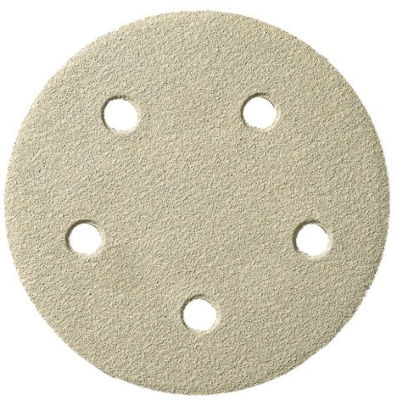 Sanding Disc 5" Diameter 5 Hole Pattern PSA Sticky Back PS33 Aluminum Oxide 80 Grit Klingspor 303359