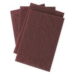 Hand Pad 6" Wide x 9" Long Maroon Very Fine Aluminum Oxide Klingspor 342849