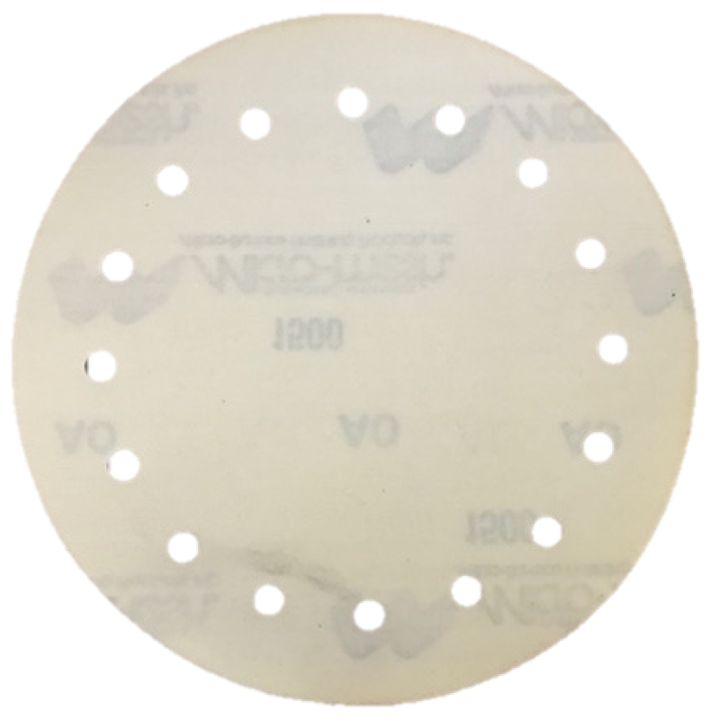 8" 16-Hole Velcro Aluminum Oxide 1500 Grit Sanding Disc