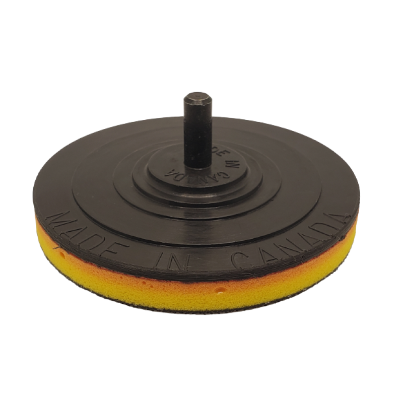 Back Up Pad Velcro 3" Diameter 1/4" Shank (Firm)