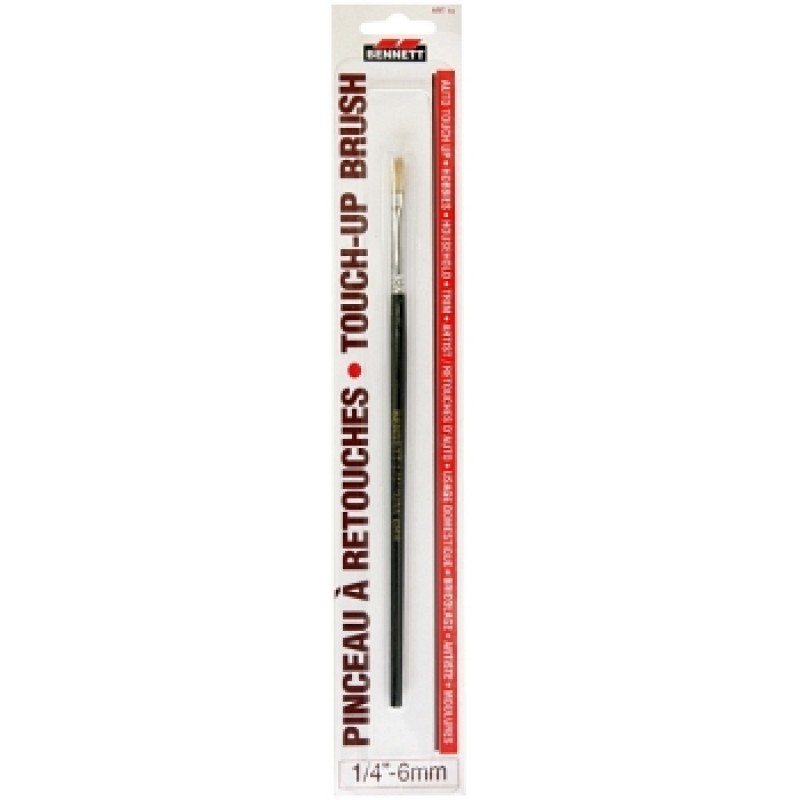 Touch Up Brush 6mm Bristle Flat Black