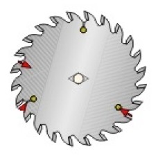 Woodpecker 7-1/4" X 24 Tooth Thin Kerf Saw Blade  Blades 7" to 7-1/2"