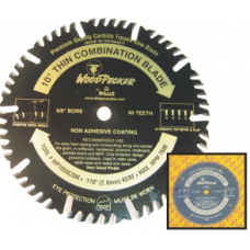 Dimar Woodpecker 10" X 50 Tooth COM Thin Kerf Combination 5/8" bore Blades 10" (250mm)