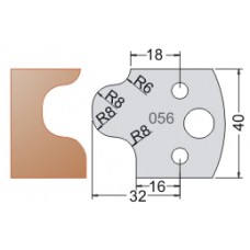 #056 40mm Limiters For MPC Multi Profile Cutter (Set of 2) Dimar 3405640 Multi-Profile Cutters