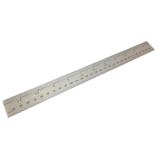 300mm Satin Chrome Spring Tempered Steel Rule Measuring Tools