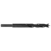 1/2" Diameter Lipped HSS Brad Point Drill Bit Regular Length 3/8" Reduced Shank Brad Point Drills