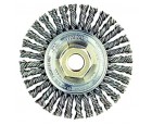 Wire Wheel 4-7/8" Diameter with 5/8-11 Arbour Hole .023 Gauge Stringer Bead Knotted